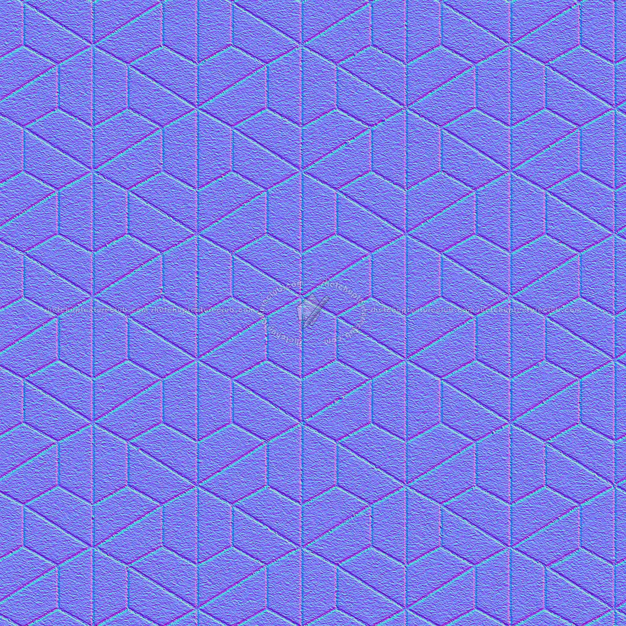 Textures   -   ARCHITECTURE   -   PAVING OUTDOOR   -   Pavers stone   -   Blocks mixed  - Pavers stone mixed size texture seamless 06185 - Normal