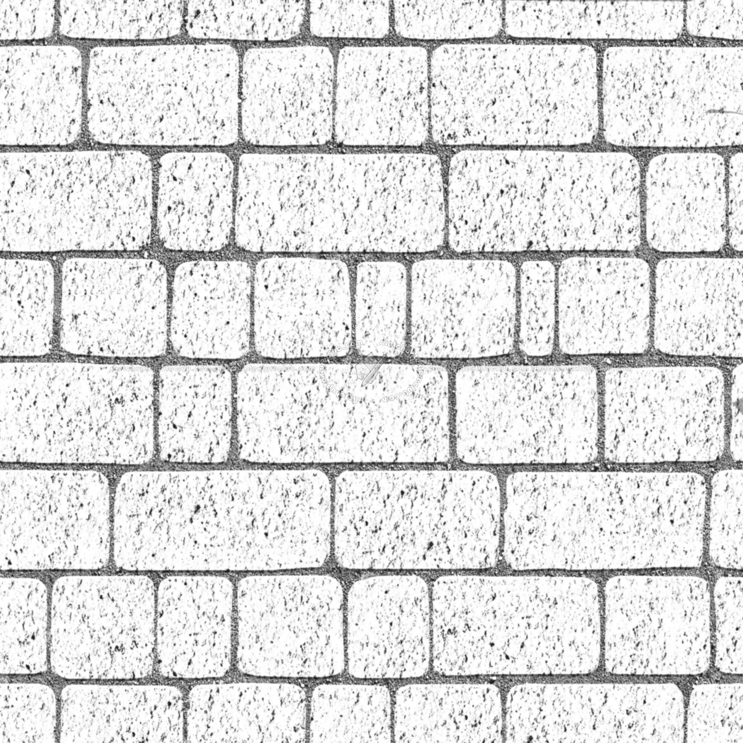 Textures   -   ARCHITECTURE   -   ROADS   -   Paving streets   -   Cobblestone  - Street porfido paving cobblestone texture seamless 07431 - Bump